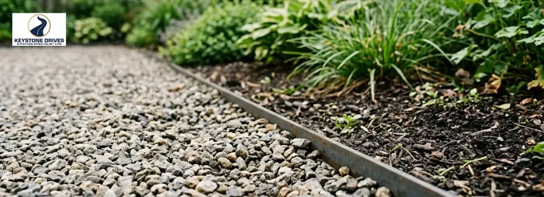 Gravel Edging with Steel or Timber Restraints